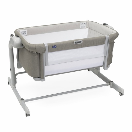 [463698] CO-SLEEPING WIEG, Next2Me Magic Evo, desert taupe, +matras, +bodem, schommel- functie, dropside, op wieltjes, 2023