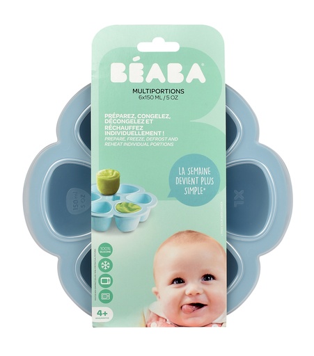 [280899] Béaba | Bewaarpotje Multi Portions Beaba blue 6x150ml 