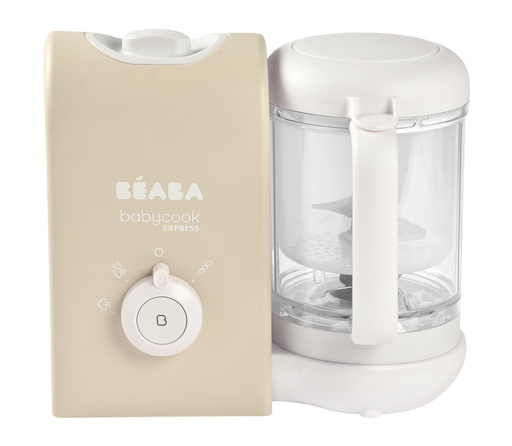 [455909] Beaba | STOOMKOKER, Babycook Express, clay earth, stomen/blenden, inhoud alle bekers 1250 ml, met stoommand(en)