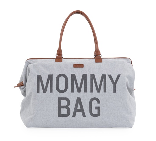 [477751] VERZORGINGSTAS, Mommy Bag Canvas, grey, grijs, uni/print Mommy Bag, canvas, +luiermat, +schouderriem, 2023