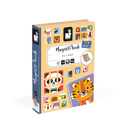 [487898] Janod | Magneetboek Mix & Match 3-8j 80st