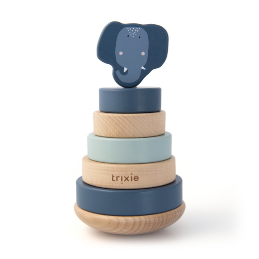 [125524207] Trixie | Houten Stapeltoren Mrs. Elephant