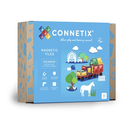 [467264] Connetix | Magnetische Blokken Motion Pack Rainbow 24pcs