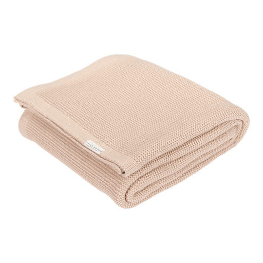 [469759] DEKEN, 70x100cm, Newborn Naturals, Wiegdeken, beige, ecru, uni, tricot, voor wieg/draagmand/park