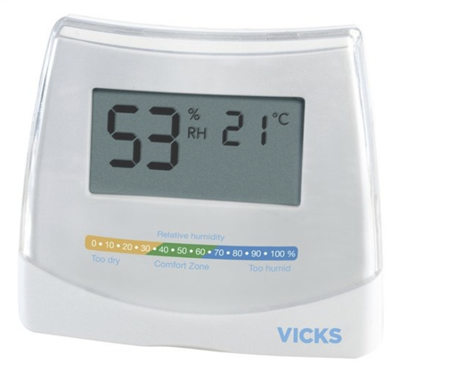 [258523] KAMERTHERMOMETER, digitaal, Hygrometer & thermometer, wit, hygrometer, LCD scherm, thermometer