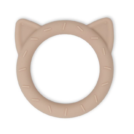 [409481] BIJTRING, Teether cat, blush, roze, uni, siliconen, vanaf 0 maand