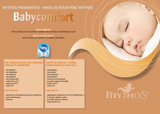 [181819] MYTHOS | Matras Babycomfort park 75x95cm