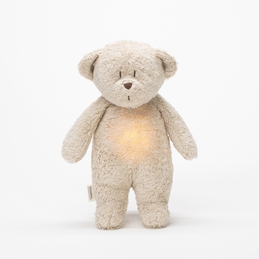 [482425] Moonie | Slaapknuffel The Humming Bear Organic sand natur 28cm