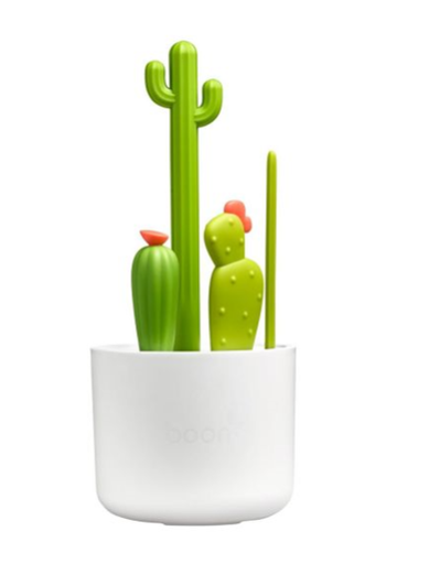 [383863] Boon | Flessenborstel Cactus Borstelset Wit/Groen 4-pack