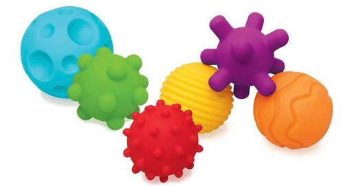 [304690] BAL, Textured Multi Ball Set, Sensory, multikleur, kunststof, vanaf 6 maanden