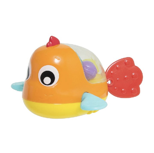 [345383] BADSPEELGOED, Paddling Bath Fish, speelgoed, Bath Toys, geel/oranje, kunststof, +muziek, +12m