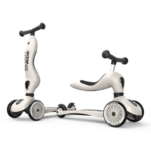 [405463] Scoot and Ride | Loopfiets Loopauto Highwaykick 1 Ash Grijs