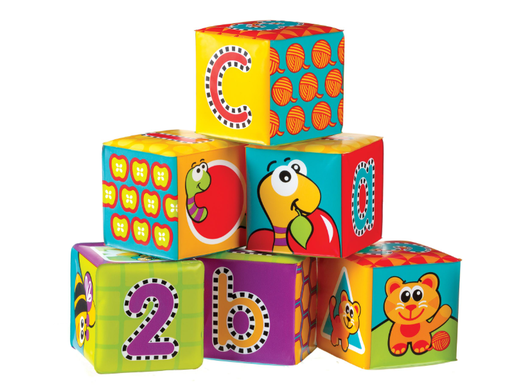 [433461] BADSPEELGOED, Splash and Learn Bath Soft Blocks, Bath Toys, dieren/getallen/ letters, kunststof, vanaf 6 maanden