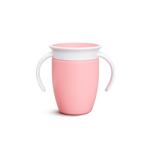 [312964] DRINKBEKER, 207 ml, Miracle 360° Trainer Cup, pink, roze, uni, handvatten, knoeibest. klep sluit autom. na drinken