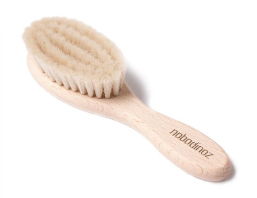 [348012] BORSTEL, Extra soft Baby Brush, natural, bruin, uni, opgelet! dit artikelnummer bevat enkel borstel GEEN borstel & kam